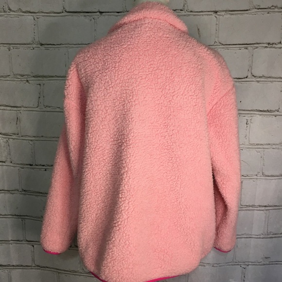 Crown & Ivy Half Zip Pink Sherpa Pullover size S - Picture 3 of 14